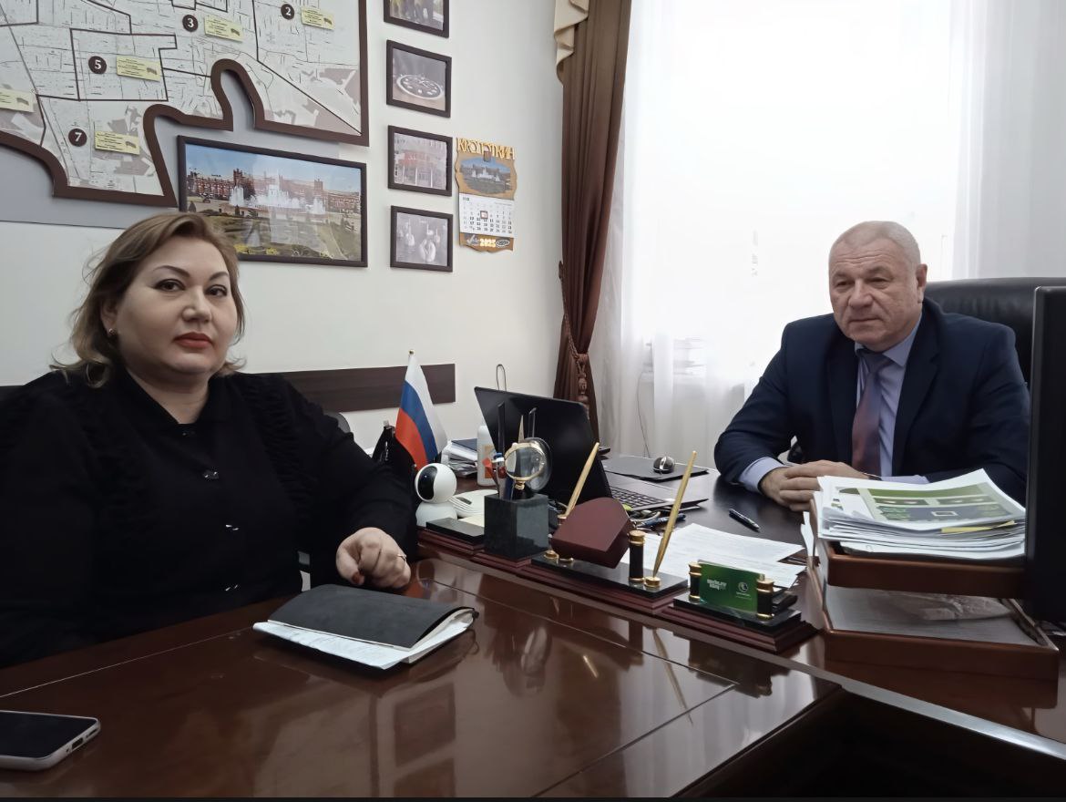 Начальник отдела Краевого БТИ по Кавказскому району встретилась с главой Кропоткина